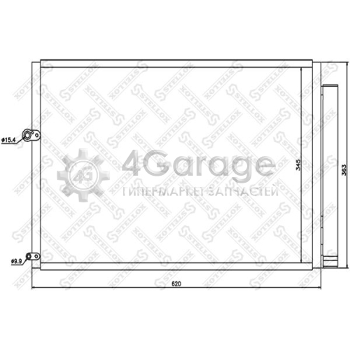 STELLOX 1045615SX Конденсатор кондиционер