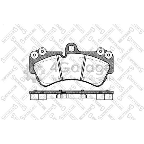 STELLOX 1005000BSX Комплект тормозных колодок дисковый тормоз