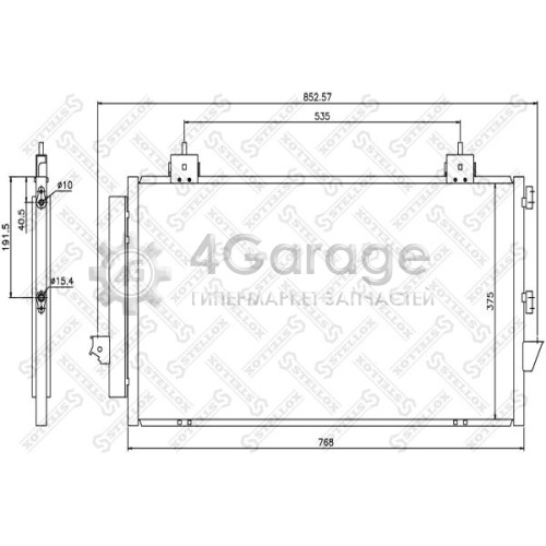 STELLOX 1045037SX Конденсатор кондиционер