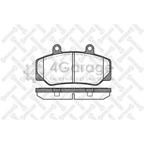 STELLOX 187020SX Комплект тормозных колодок дисковый тормоз