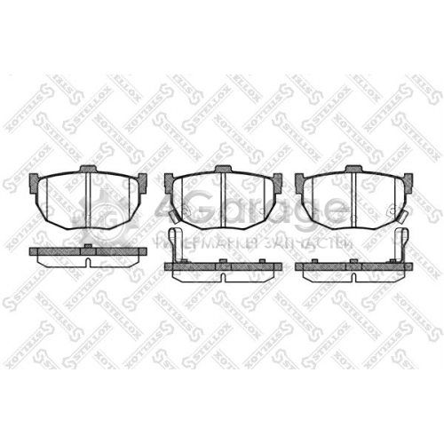 STELLOX 305032SX Комплект тормозных колодок дисковый тормоз