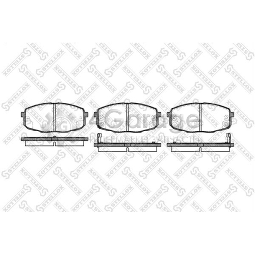 STELLOX 1049002SX Комплект тормозных колодок дисковый тормоз