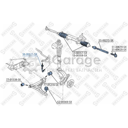 STELLOX 5600521SX Тяга / стойка стабилизатор