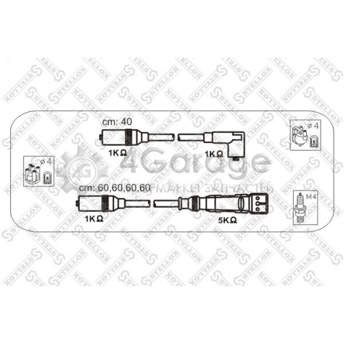 STELLOX 1038330SX Комплект проводов зажигания