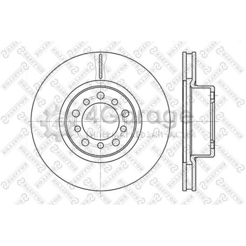 STELLOX 60203324VSX Тормозной диск