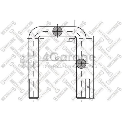 STELLOX 8464182SX Стремянка рессоры