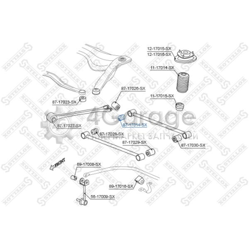 STELLOX 8717014SX Подвеска рычаг независимой подвески колеса