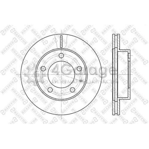 STELLOX 60203227VSX Тормозной диск