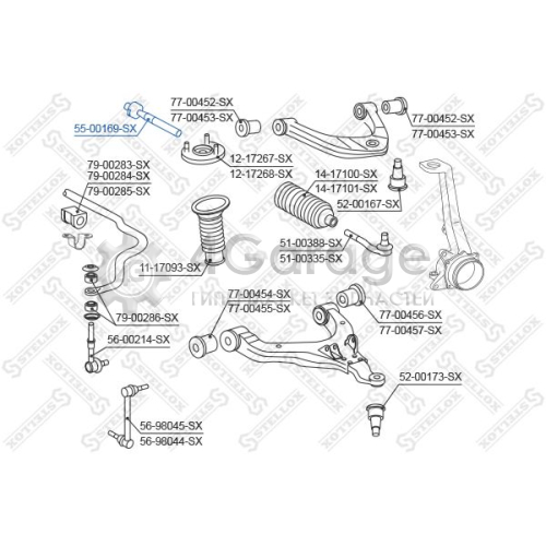 STELLOX 5500169SX Осевой шарнир рулевая тяга