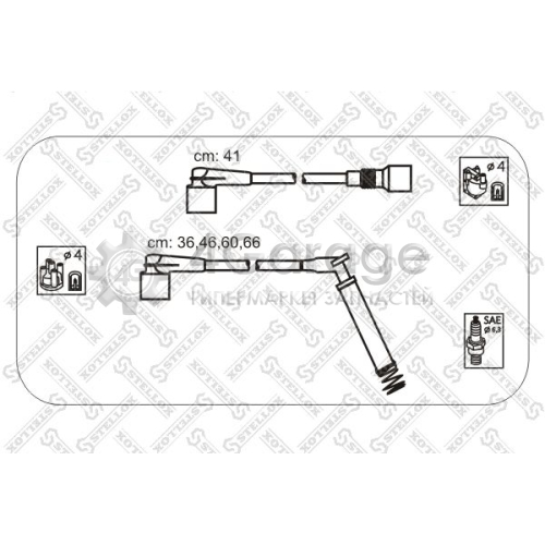 STELLOX 1038450SX Комплект проводов зажигания