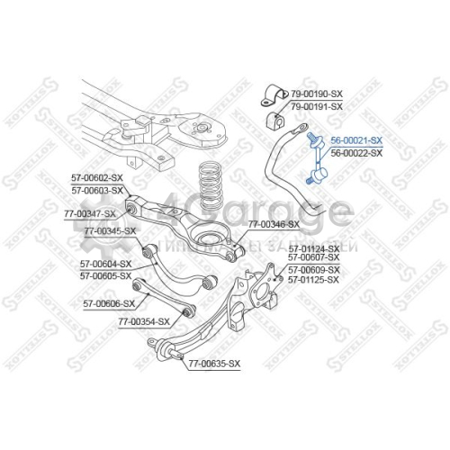 STELLOX 5600021SX Тяга / стойка стабилизатор