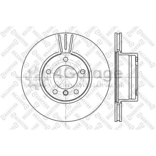 STELLOX 60201536VSX Тормозной диск