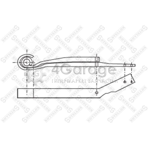 STELLOX 8455634SX Многолистовая рессора