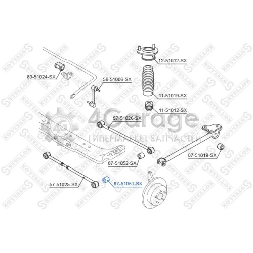 STELLOX 8751051SX Подвеска рычаг независимой подвески колеса