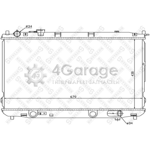 STELLOX 1026486SX Радиатор охлаждение двигателя