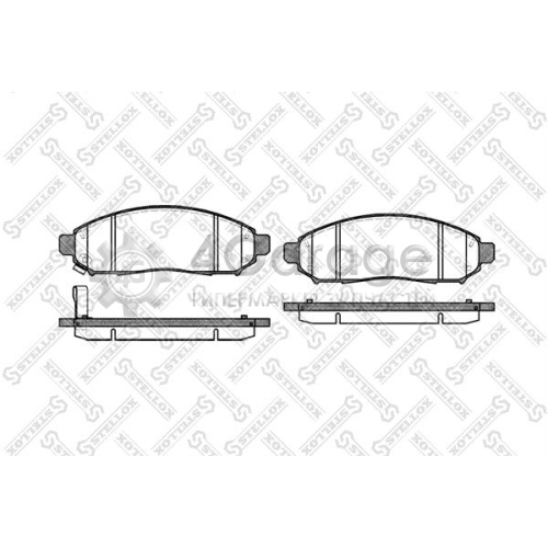 STELLOX 002014SX Комплект тормозных колодок дисковый тормоз