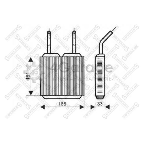 STELLOX 1035045SX Теплообменник отопление салона