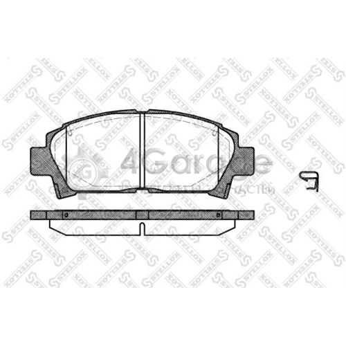 STELLOX 438002SX Комплект тормозных колодок дисковый тормоз