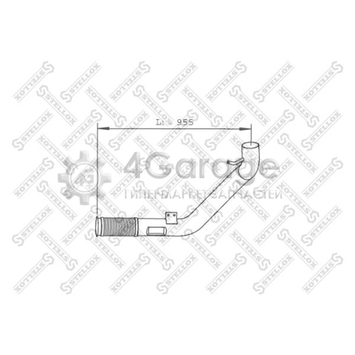 STELLOX 8203712SX Труба выхлопного газа