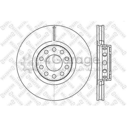 STELLOX 60204780VSX Тормозной диск