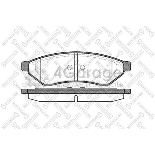 STELLOX 1060000SX Комплект тормозных колодок дисковый тормоз