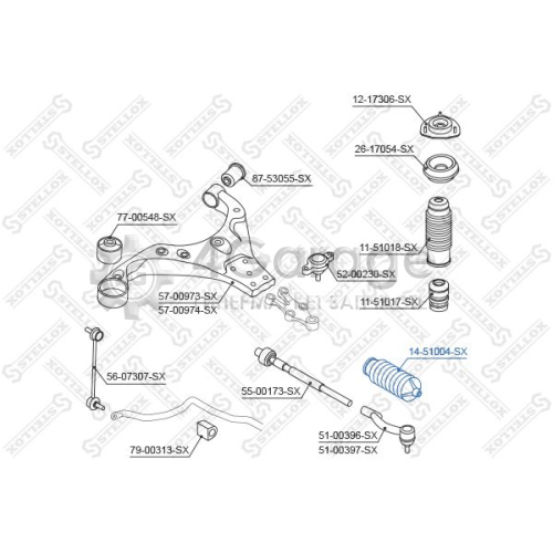 STELLOX 1451004SX Пыльник рулевое управление