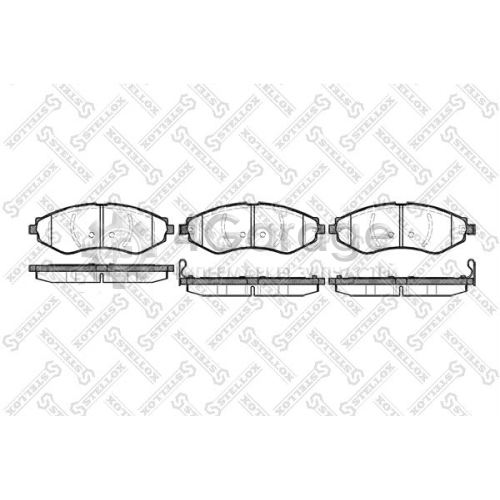 STELLOX 656022SX Комплект тормозных колодок дисковый тормоз