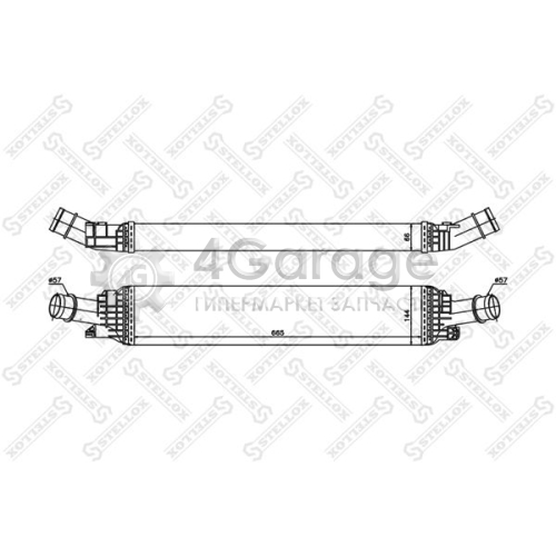 STELLOX 1040184SX Интеркулер