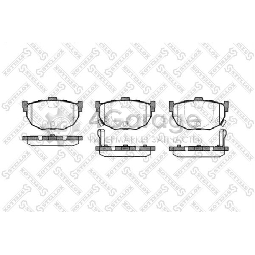 STELLOX 305022SX Комплект тормозных колодок дисковый тормоз