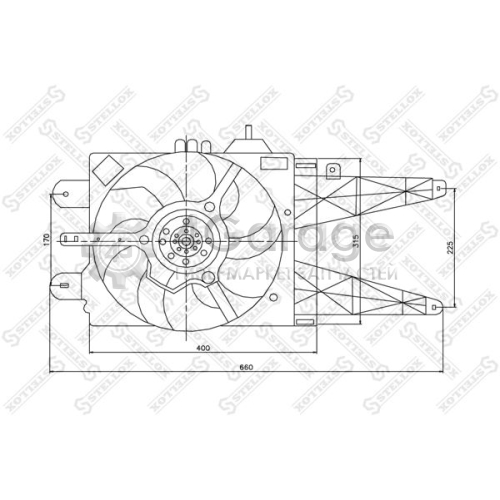 STELLOX 2999311SX Вентилятор охлаждение двигателя