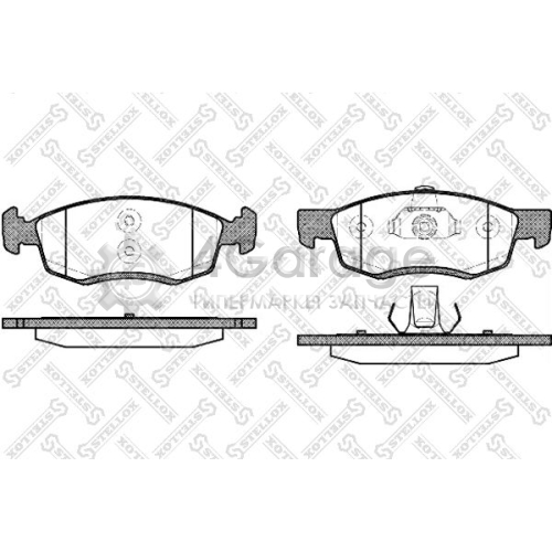 STELLOX 183032SX Комплект тормозных колодок дисковый тормоз