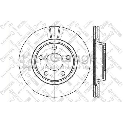 STELLOX 60204762VSX Тормозной диск