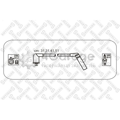 STELLOX 1038403SX Комплект проводов зажигания