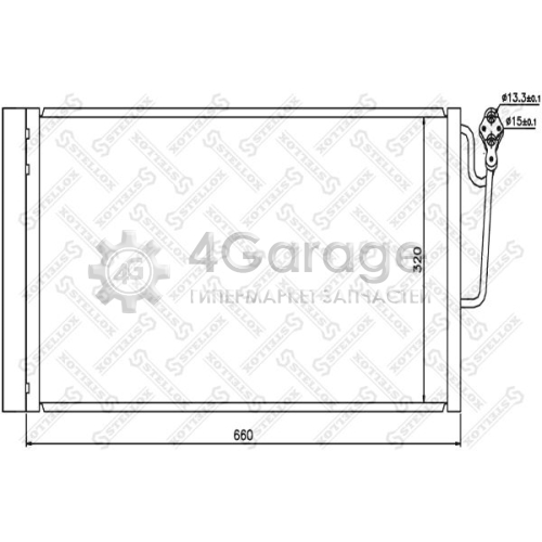 STELLOX 1045649SX Конденсатор кондиционер