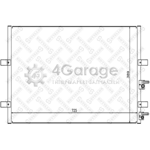 STELLOX 1045563SX Конденсатор кондиционер