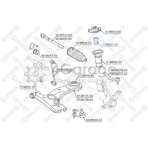 STELLOX 1198061SX Буфер амортизация