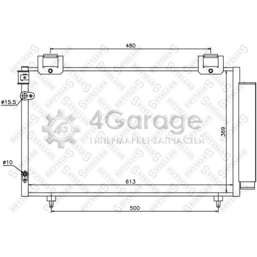 STELLOX 1045038SX Конденсатор кондиционер