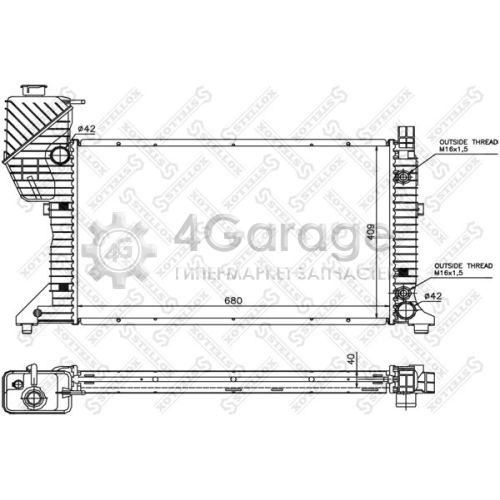 STELLOX 1025260SX Радиатор охлаждение двигателя