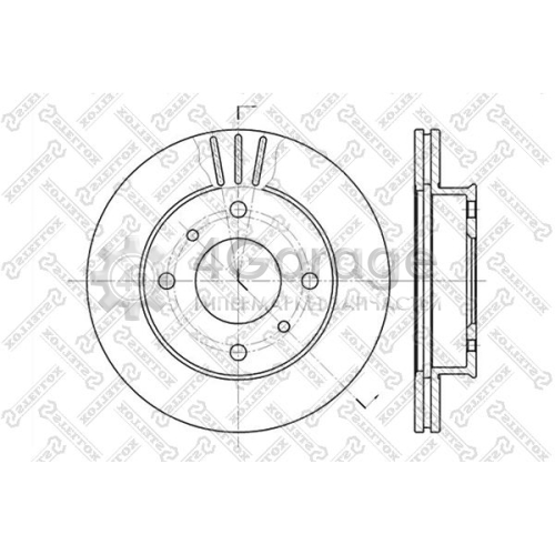 STELLOX 60202230VSX Тормозной диск