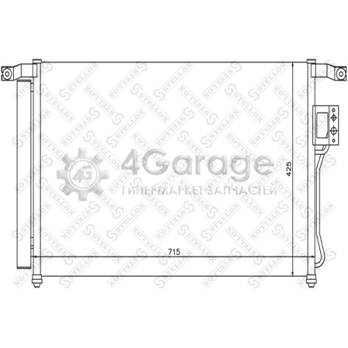 STELLOX 1045203SX Конденсатор кондиционер