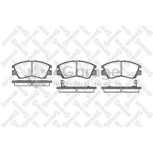 STELLOX 286002SX Комплект тормозных колодок дисковый тормоз