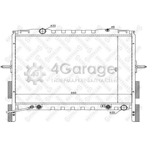 STELLOX 1026494SX Радиатор охлаждение двигателя