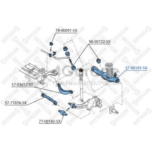 STELLOX 5700185SX Рычаг независимой подвески колеса подвеска колеса