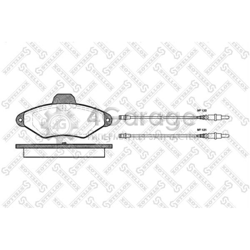 STELLOX 449004SX Комплект тормозных колодок дисковый тормоз