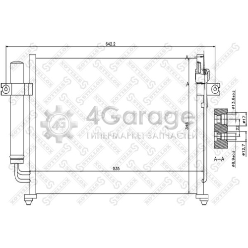 STELLOX 1045027SX Конденсатор кондиционер