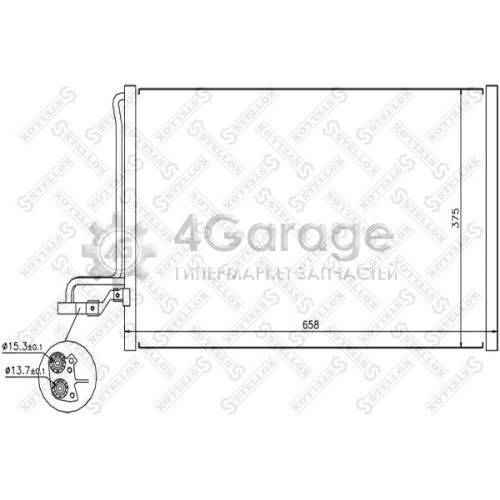 STELLOX 1045713SX Конденсатор кондиционер