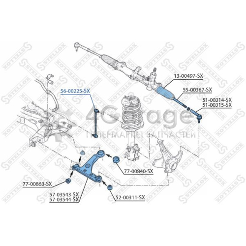 STELLOX 5600225SX Тяга / стойка стабилизатор