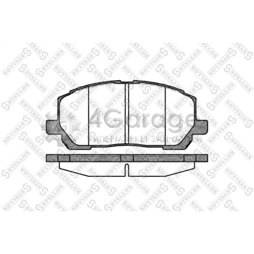 STELLOX 866000SX Комплект тормозных колодок дисковый тормоз