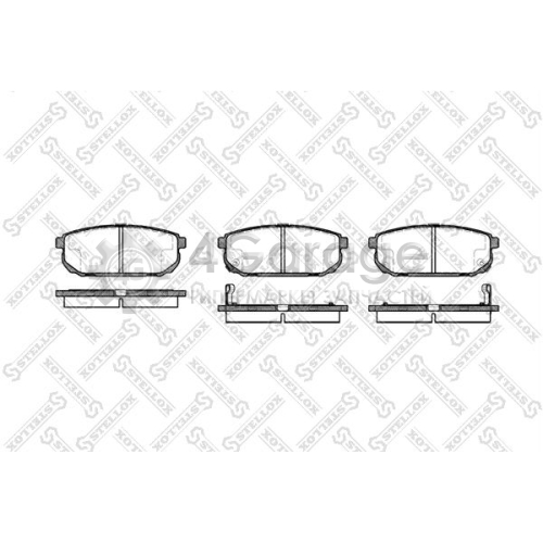 STELLOX 1053002BSX Комплект тормозных колодок дисковый тормоз