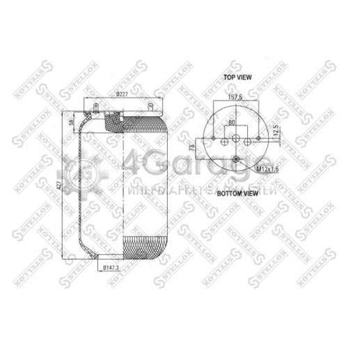 STELLOX 9061990SX Кожух пневматической рессоры